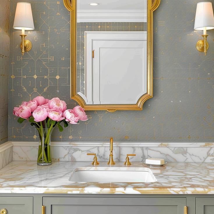 Classic Powder Bathroom Remodel