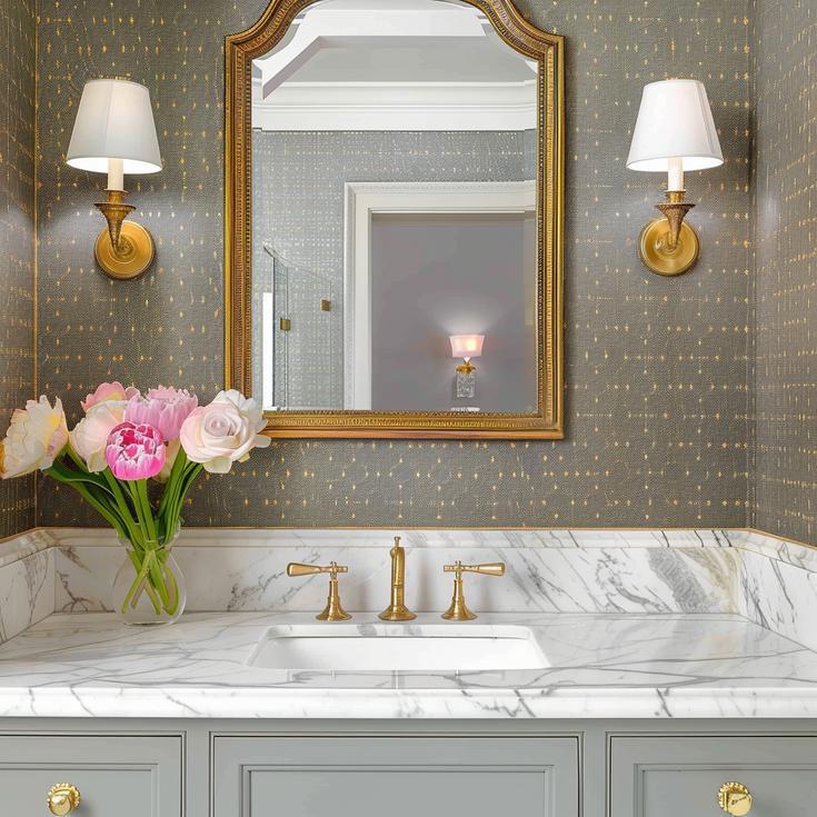 Classic Powder Bathroom Remodel