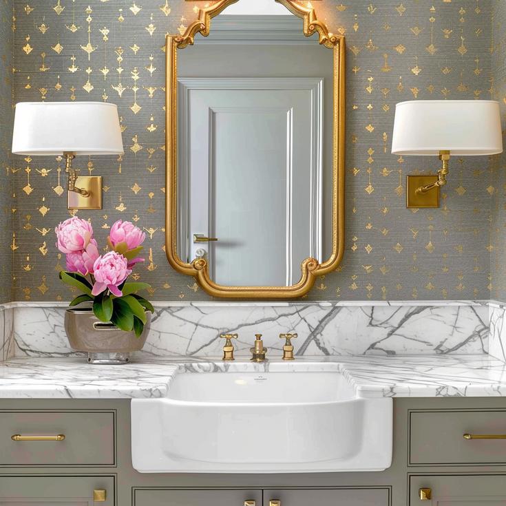 Classic Powder Bathroom Remodel