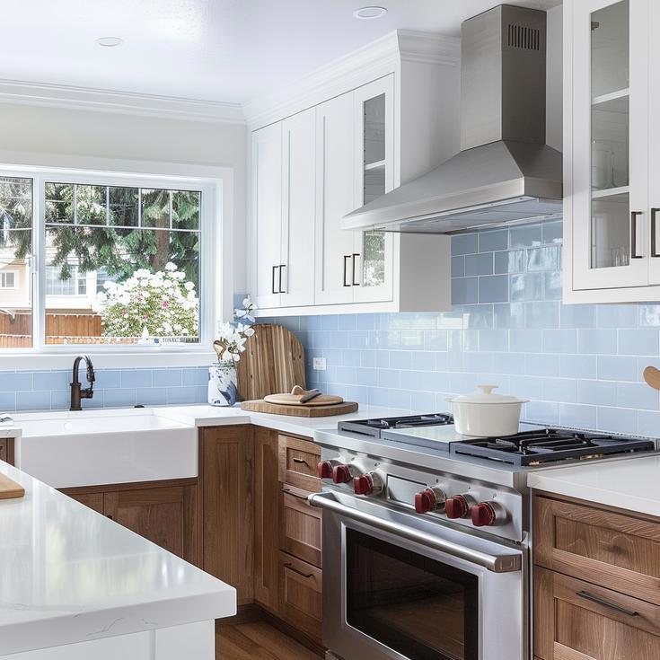 Custom Cabinetry Creates Light and Airy Kitchen