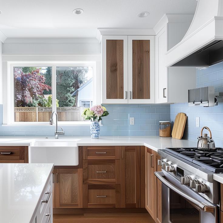 Custom Cabinetry Creates Light and Airy Kitchen