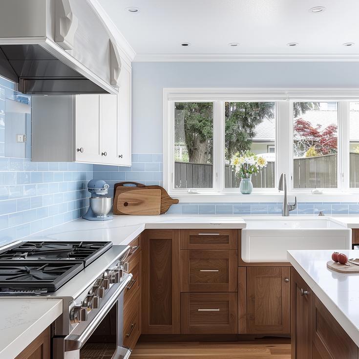 Custom Cabinetry Creates Light and Airy Kitchen