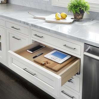 Docking Drawer in Studio Dearborn Kitchen | Vouzzy