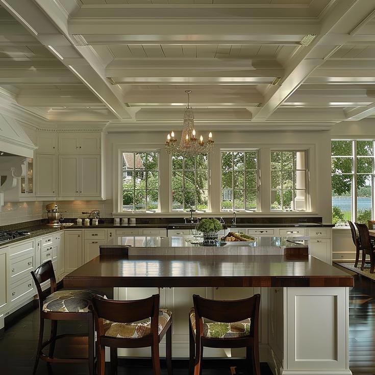 Easton, Maryland - Traditional - Kitchen with Lake View