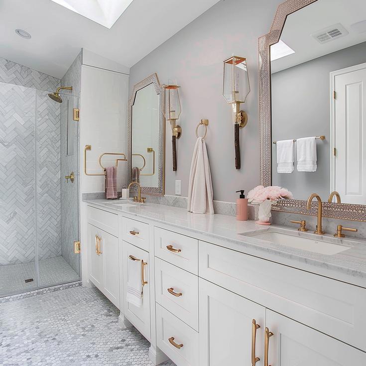 Marble Master Bathroom in San Diego