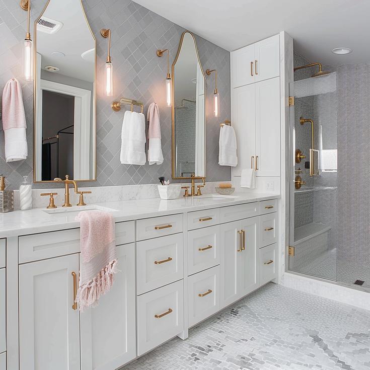 Marble Master Bathroom in San Diego