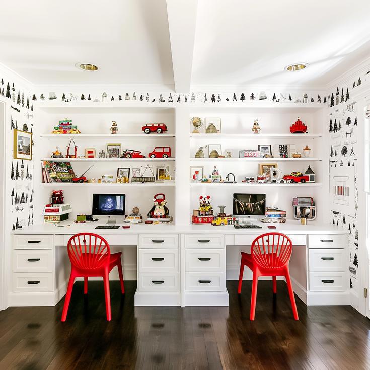 Modern Tree House Boy's Room in NY