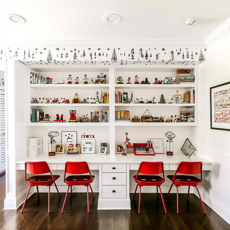 Modern Tree House Boy's Room in NY