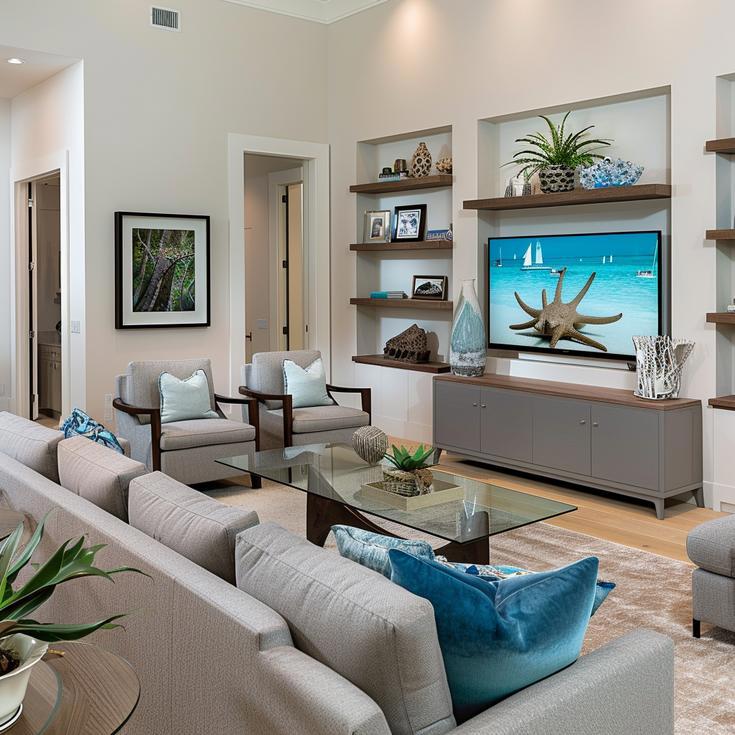 Naples Beach Coastal Retreat Series Living Room