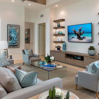 Naples Beach Coastal Retreat Series Living Room | Vouzzy