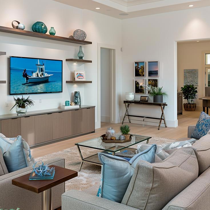 Naples Beach Coastal Retreat Series Living Room