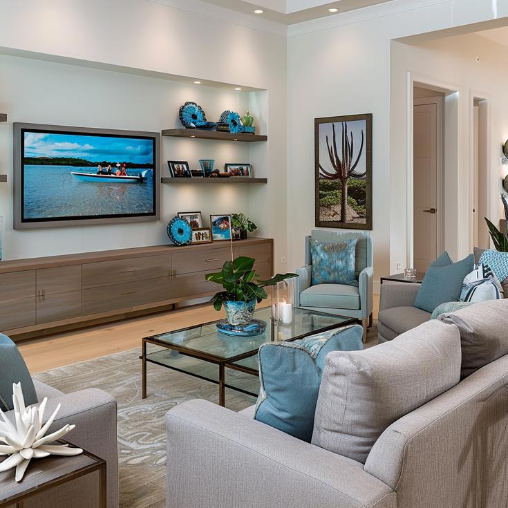 Naples Beach Coastal Retreat Series Living Room