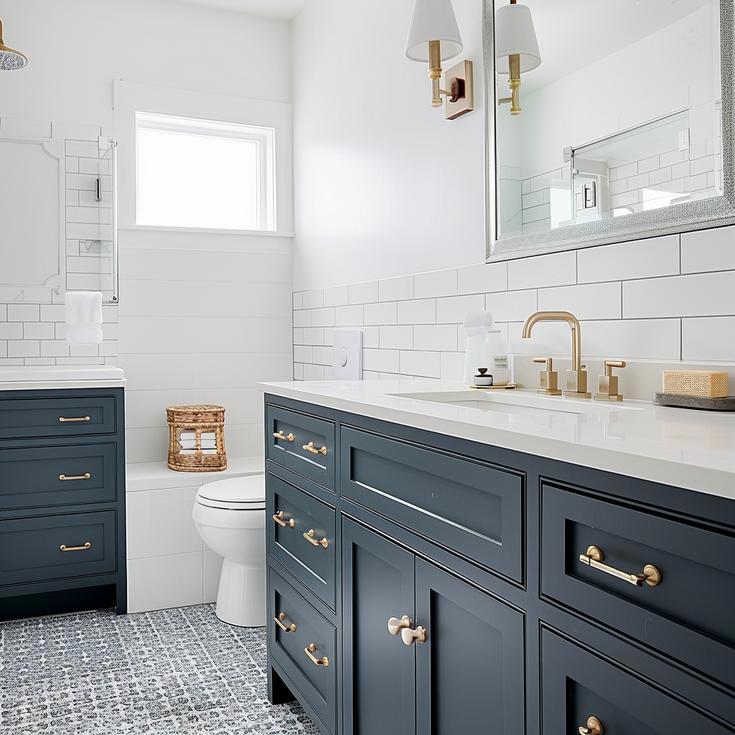 Navy is a Neutral Ranch Remodel & Addition