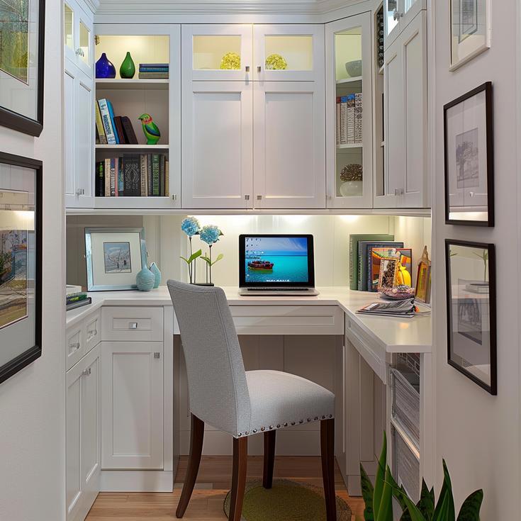 Painted Maple Corner Office - Armonk, NY