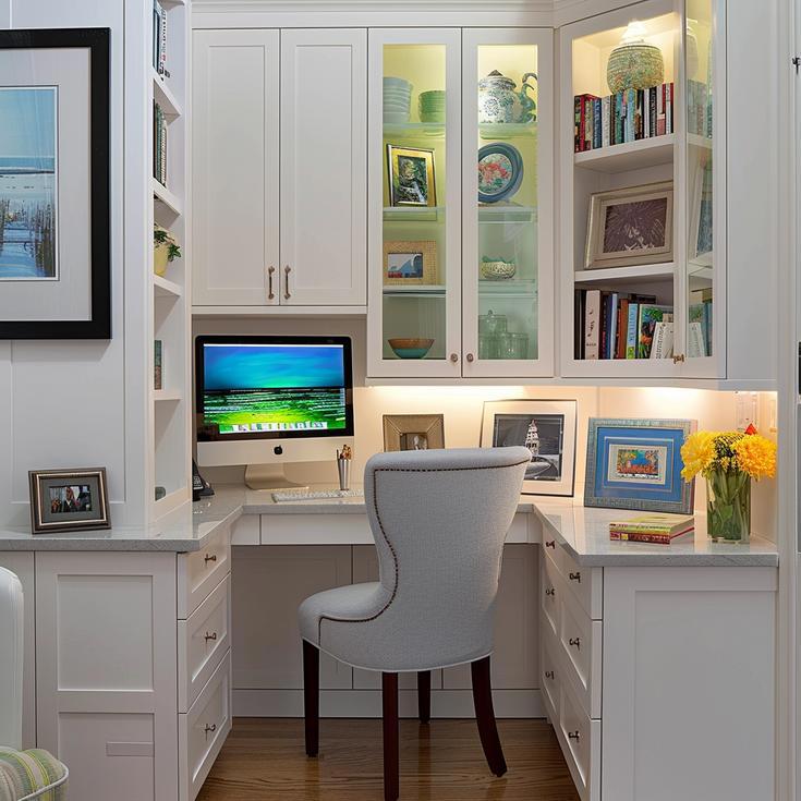 Painted Maple Corner Office - Armonk, NY