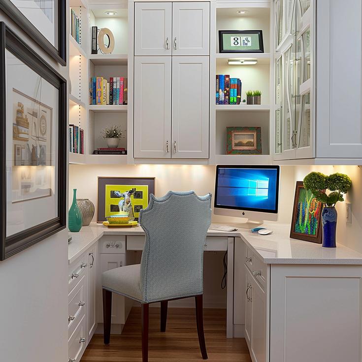 Painted Maple Corner Office - Armonk, NY