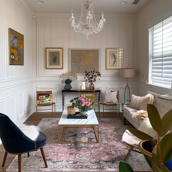 Transitional Living Room