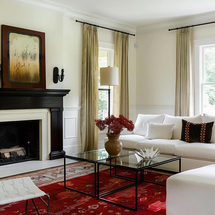 Transitional Living Room