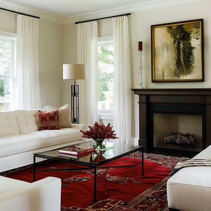 Transitional Living Room
