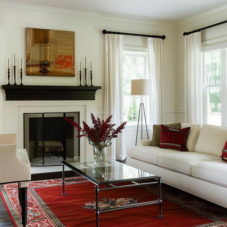 Transitional Living Room