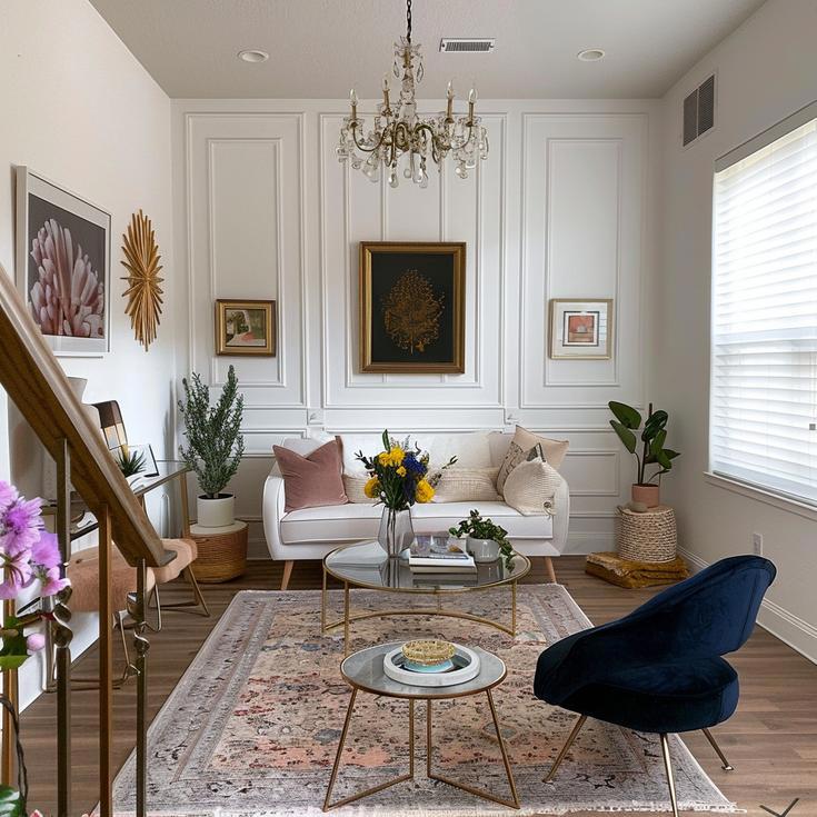 Transitional Living Room