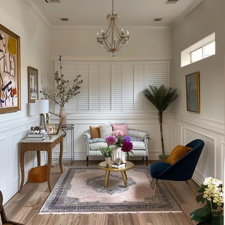 Transitional Living Room