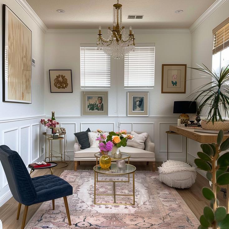 Transitional Living Room