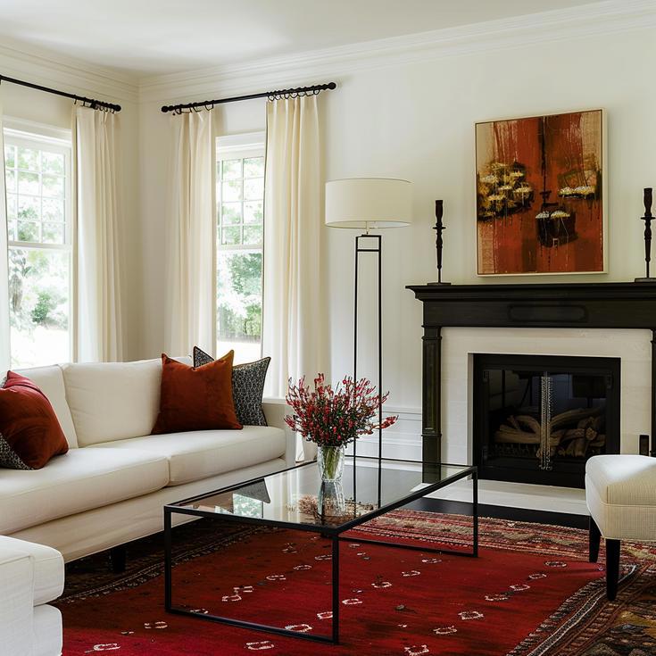 Transitional Living Room