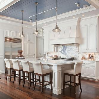 White Marble Kitchen | Vouzzy